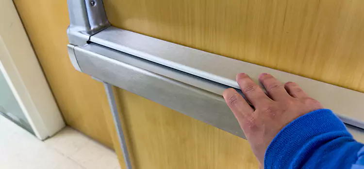 Installing a Push Bar on a Door Monterey Park